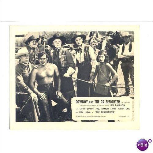 COWBOY AND THE PRIZEFIGHTER Jim Bannon, Little Brown Jug 1950 F-O-H Stills (7)