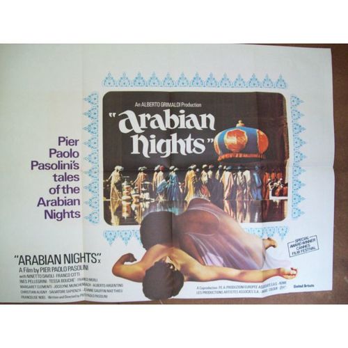 ARABIAN NIGHTS (Pasolini) Ninetto Davoli, Franco Citti Quad Poster