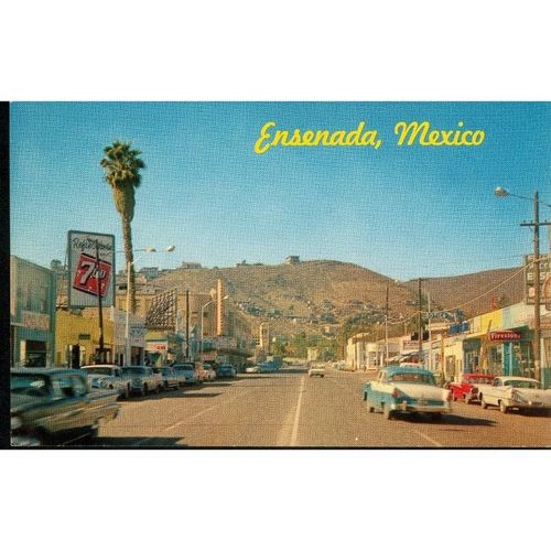 USA Postcard - Ensenada, California-Mexico
