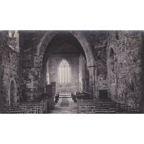 Real Photo Interior Iona Cathederal 1938 Argyllshire Postcard (ARL72063)
