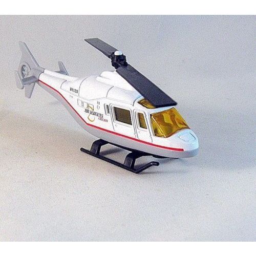 AIR SERVICES-CHICAGO HELICOPTER,WELLY DIECAST HELICOPTER COLLECTOR'S MODEL, NEW