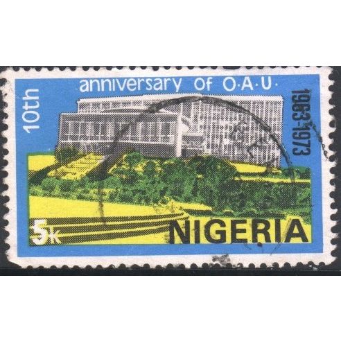 Nigeria 1973 - SG311 - 5k multi - All-Africa House, Addis Ababa - used