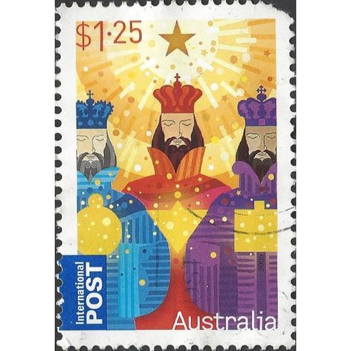 AUSTRALIA, CHRISTMAS, Three Kings, blue & yellow 2009, $1.25, #3