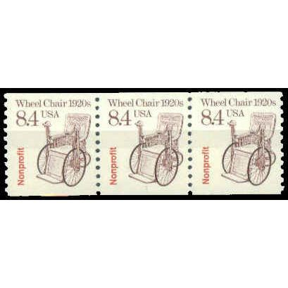 2256 8.4c Wheel Chair Fine MNH Dry Gum PNC 1/3 W1426