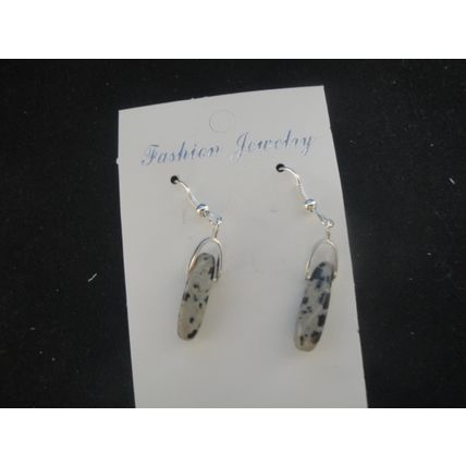 Beautiful small dalmation jasper earring
