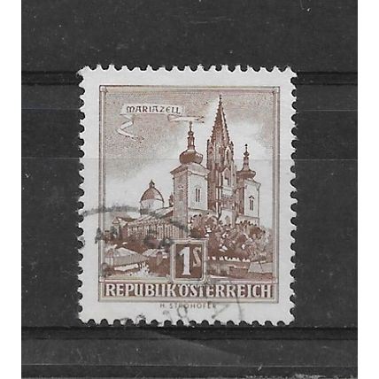 Austria.SG1302 1s Mariazell Basilica.Fine Used.Aug22a