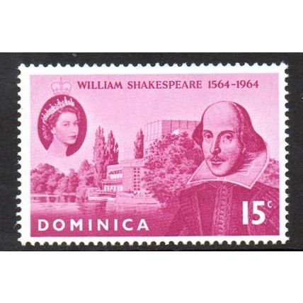 Dominica 1964 400th Anniversary of Shakespeare MNH stamp S.G. 182