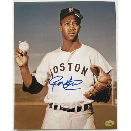 Pumpsie Green (d. 2019) Signed Autographed Glossy 8x10 Photo Boston Red Sox
