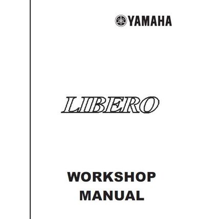 YAMAHA LIBERO WORKSHOP MANUAL MOTORCYCLE 209 PAGES IN ENGLISH