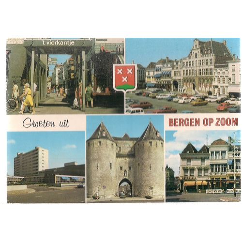BERGEN OP ZOOM, NETHERLANDS used postcard 1978 postmark =