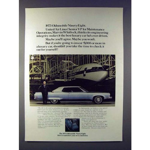 1973 Oldsmobile Ninety-Eight Car Ad!