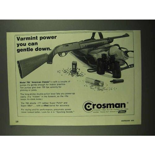 1976 Crosman Model 766 American Classic Air Rifle Ad