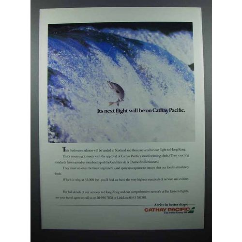 1986 Cathay Pacific Airline Ad - It's Next Flight