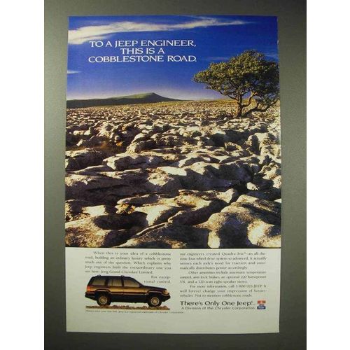 1994 Jeep Grand Cherokee Limited Ad - Cobblestone Road