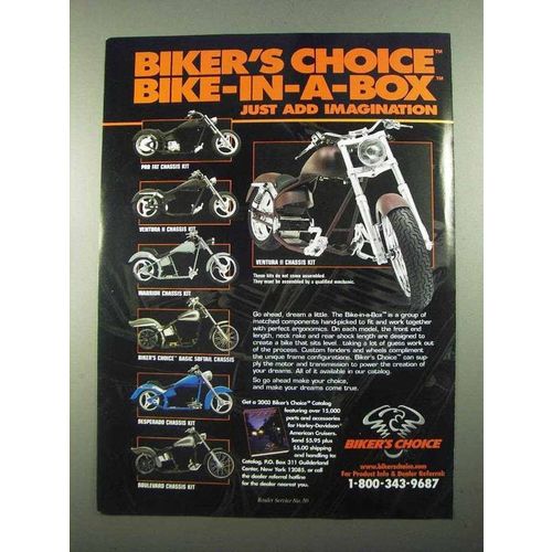 2003 Biker's Choice Chassis Kits Ad - Ventura II +