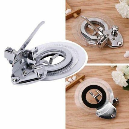 Round Disc Embroidery Sewing Machine Accessories Presser Foot Flower Stitch UK