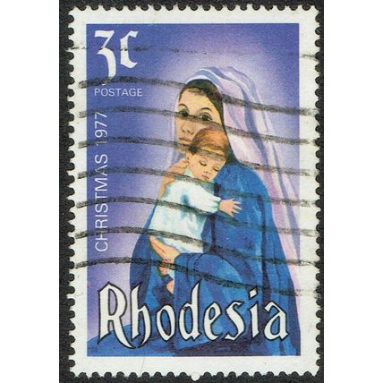 Rhodesia 1977 Christmas 3c Multicoloured SG549 GU