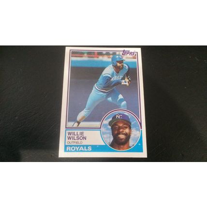 1983 Topps Card # 710 Willie Wilson Excellent (5) Kansas City Royals