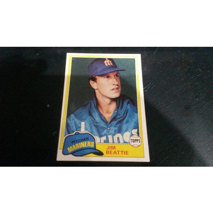1981 Topps Card # 443 Jim Beattie Very Good-Excellent (4) Seattle Mariners