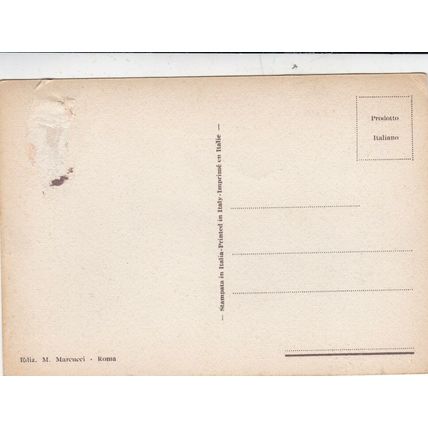 Roma Piazza Bocca della Verita Postcard unused crease/thin