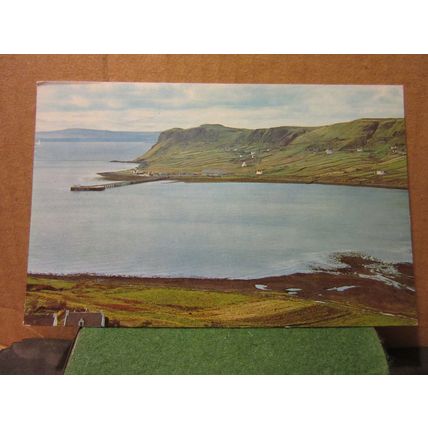UIG VILLAGE, ISLE OF SKYE, used postcard. 1968 postmark =