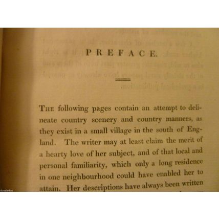 1824 ANTIQUARIAN OUR VILLAGE SKETCHES OF RURAL CHARACTER MARY RUSSELL MITFORD