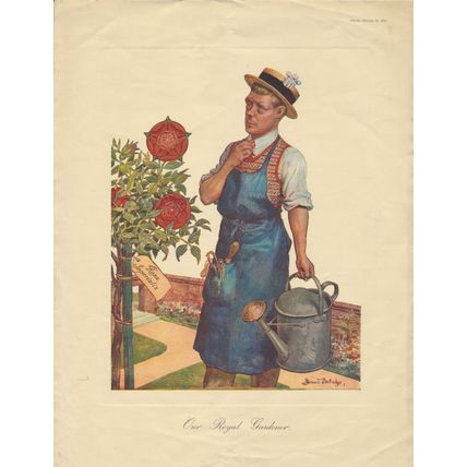 Our Royal Gardener Punch October 24, 1934 Print