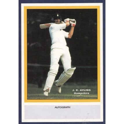 JR Ayling Hampshire Limited Edition Vintage Cricket Trading Photo Card