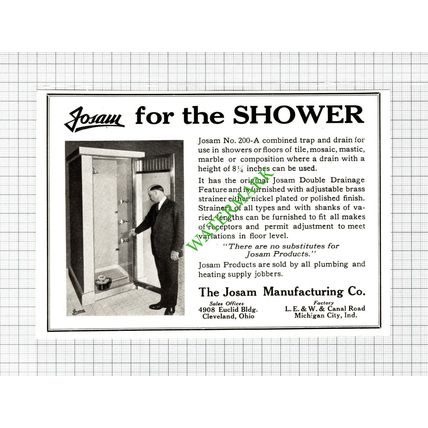 The Josam Manufacturing Co Cleveland Ohio Advert -1926 Cutting