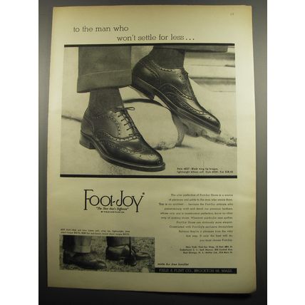 1955 Foot-Joy 6027 Wing Tip Brogue and 8039 Golf Shoes Advertisement