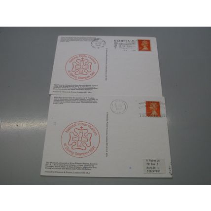 X2 1991 GB Event Postcard Cover - National Postal Museum - Post / pillar Box