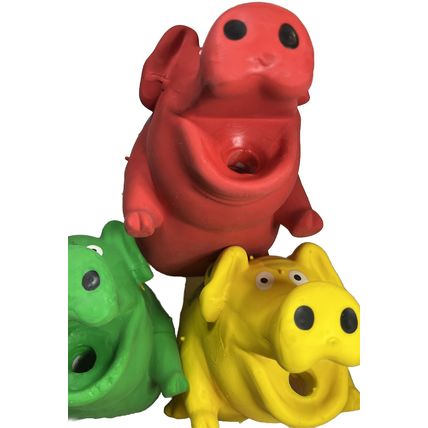 Dog Toys Squeeze Chew Fetch Make Sounds Pigs Latex 3 Pack Pet Toys Pet Fun Play’