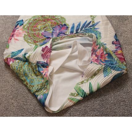 Womens Summer Sundress Size S Sleeveless Lined floral textured Jennifer Lopez