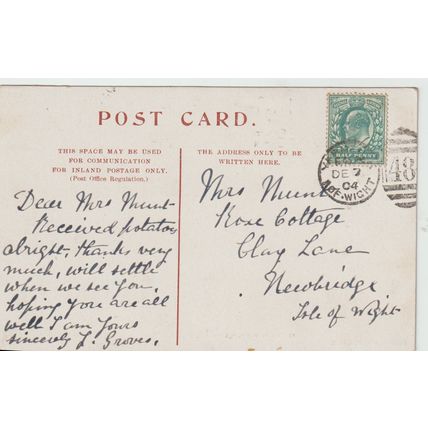 Tennysons House Freshwater Isle Of Wight Postcard (QIOW0293)