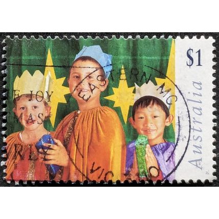 STAMP Australia SG1725 1997 $1 Christmas Three Kings Used