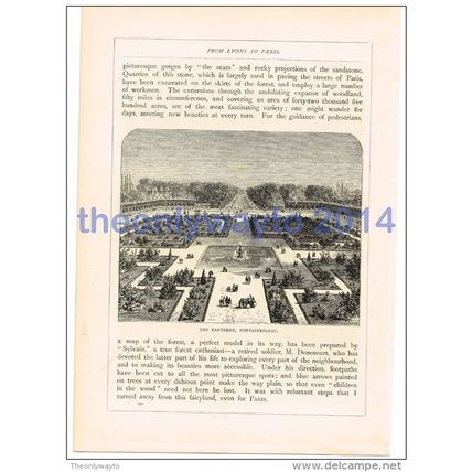 Parterre, Fontainebleau, France, Book Illustration (Print), 1880