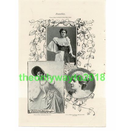 Beauties, Hanbury, Defries & Neilson, Book Illustration (Print), 1893