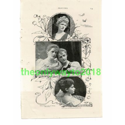 Beauties, Williams, Cole, Downey & Baker, Book Illustration (Print), 1893