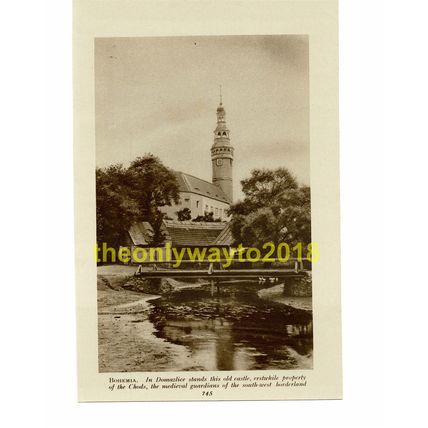 Domazlice, Chods Castle, Bohemia (Czech Republic), Book Illustration, c1920