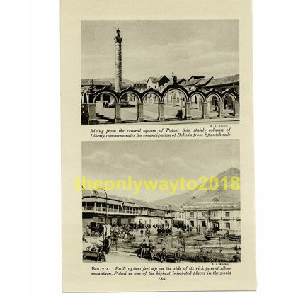 Potosi, Bolivia, Book Illustration (Print), c1920