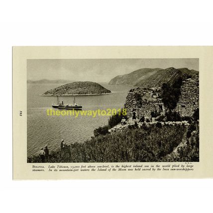Lake Titicaca, Bolivia, Book Illustration (Print), c1920