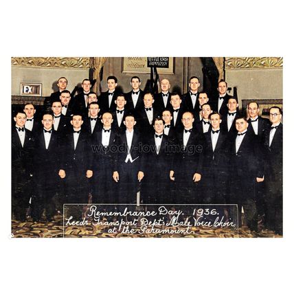ptc9306 - Yorks - Leeds Transport Departments 1936 Male Voice Choir - print 6x4
