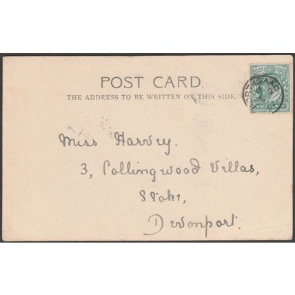 Castle Walls, Tintagel, Cornwall, 1902 - Valentine's Postcard