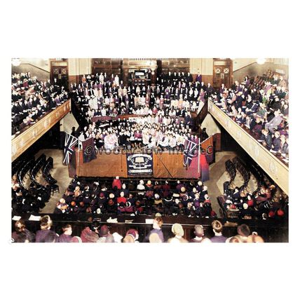 ptc7262 - Lancs - Queen's Hall Wesleyan Mission Meeting, Blackburn - print 6x4