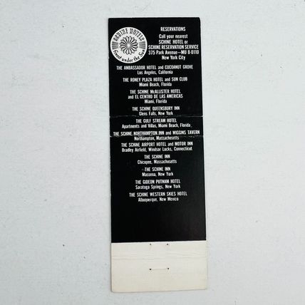 Hotel Northampton and Wiggins Tavern Mass Matchbook Cover