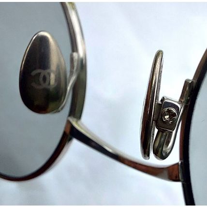 NEW CHANEL 4257-T ROUND FRAME TITANIUM SILVER/GREY TINTED SUNGLASSES - UNISEX