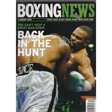 ROY JONES COMEBACK,COVER, REPORT & PICS - Boxing News 28-07-06
