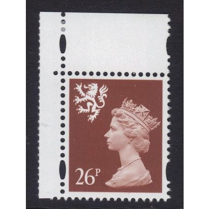 S91 XS64 26p Red-brown PVA(bluish) HARRISON SCOTLAND - Unmounted Mint