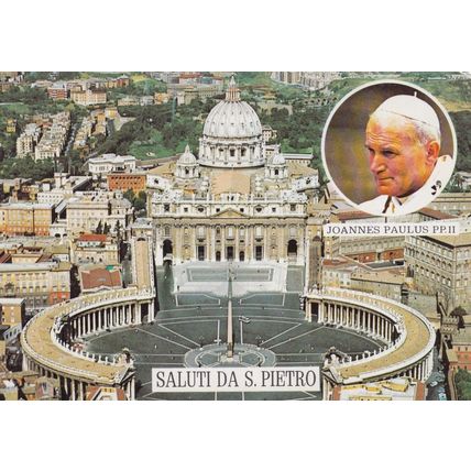 Roma Piazza S Pietro Italy Postcard unused VGC