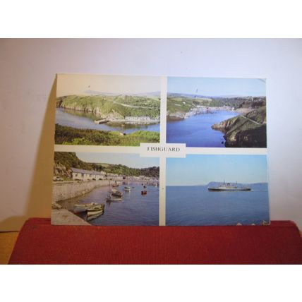 multiview, FISHGUARD PEMBROKESHIRE, WALES used postcard by Judges 1977 pm =